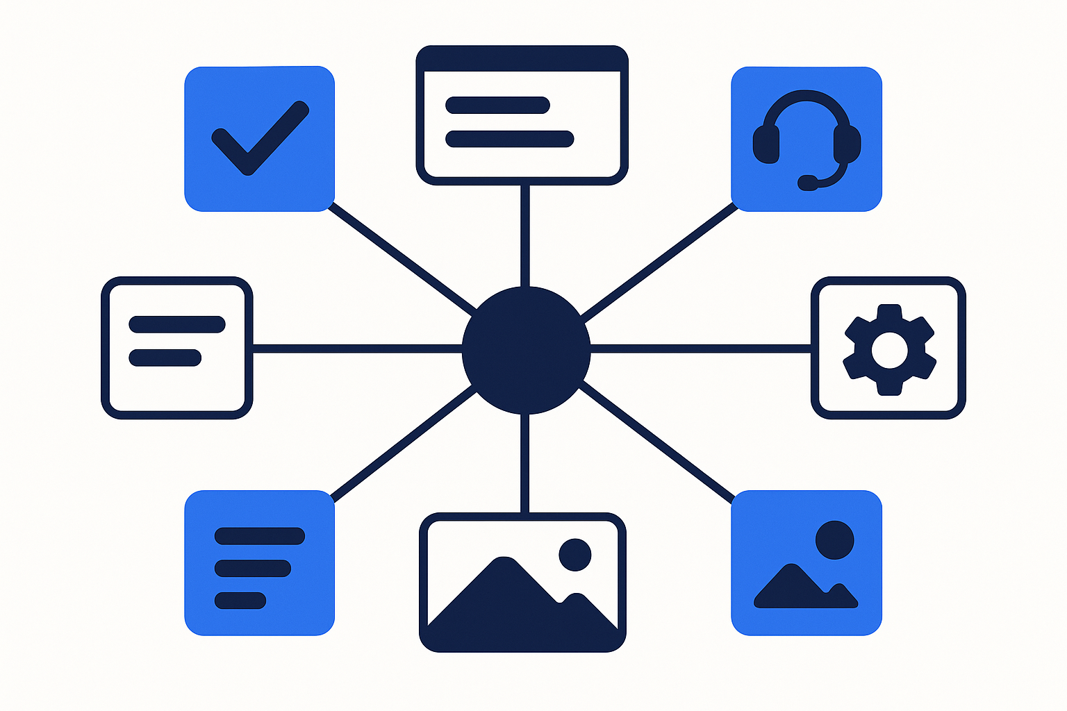 One account connecting to five AI tools